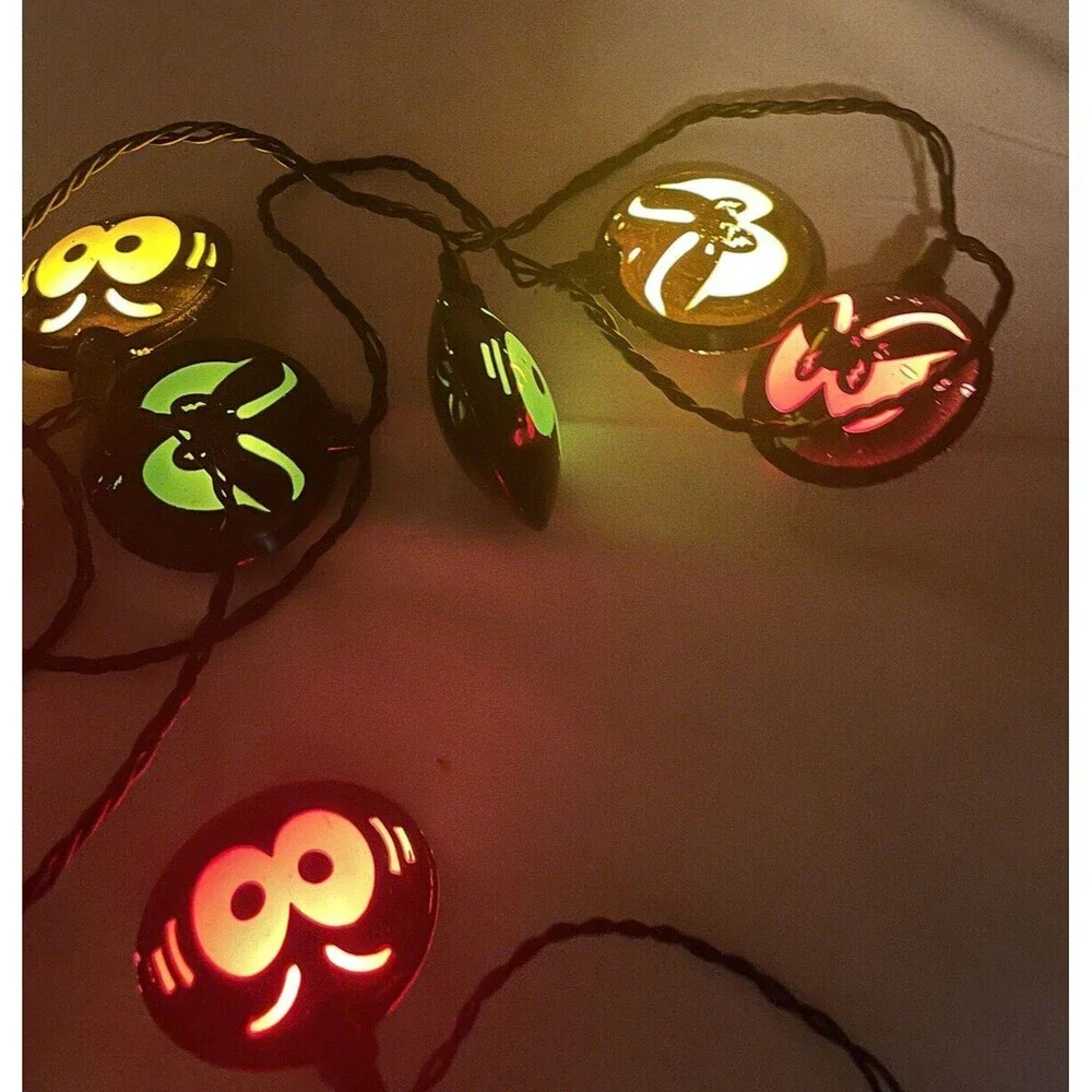 Halloween Light Strands Glowing Eyes And Faces Stackable Strands Novelty Lights
